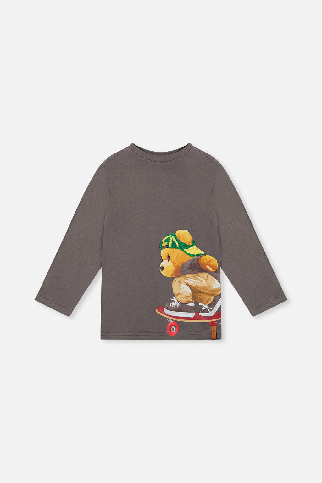 Long Sleeve Organic Cotton T-Shirt Dark Grey