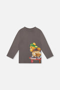 Long Sleeve Organic Cotton T-Shirt Dark Grey