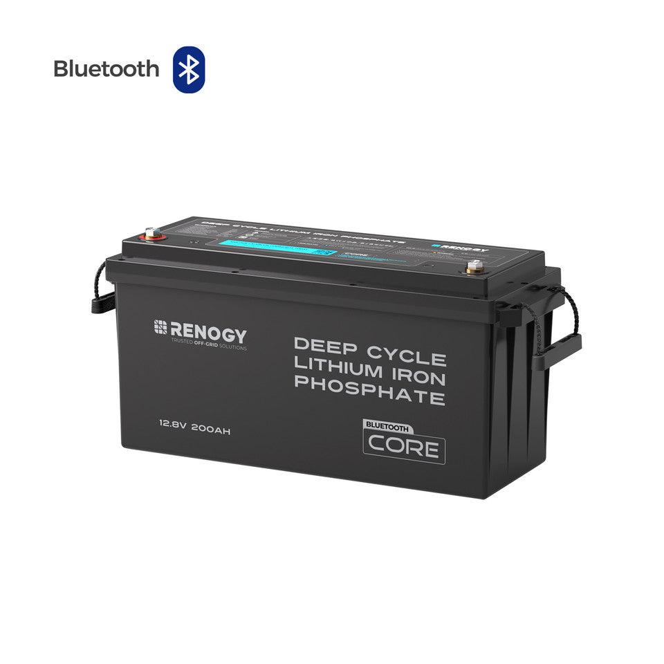 12V 200Ah Lithium Iron Phosphate Battery w/ Bluetooth