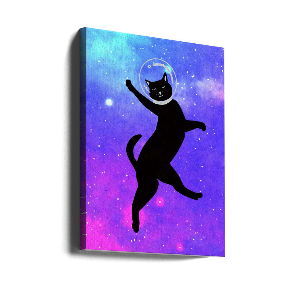 Wall art Happy Space Cat