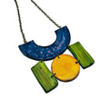 Geometric Jewelry Set with Statement Necklace & Large Earrings