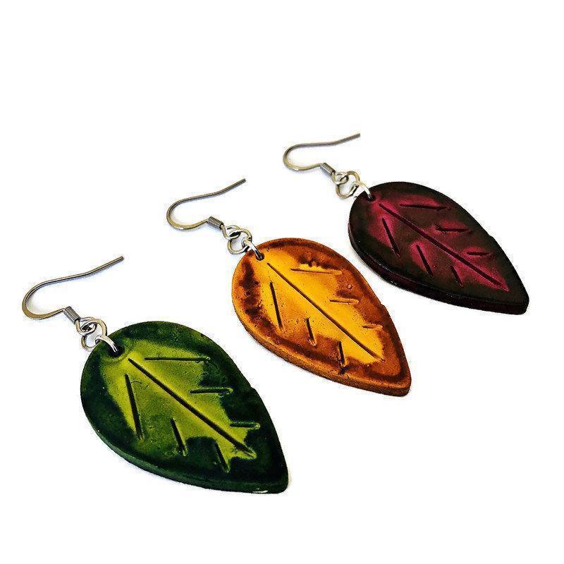 Mix and Match Leaf Earring Set