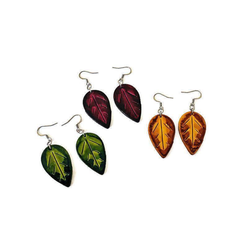 Mix and Match Leaf Earring Set