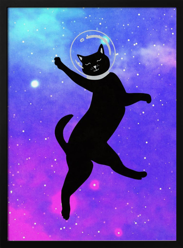 Wall art Happy Space Cat
