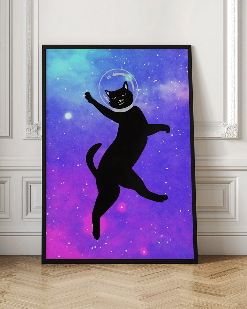 Wall art Happy Space Cat